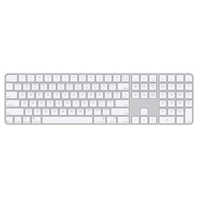 Apple Magic Keyboard with Touch ID and Numeric Keypad for Mac Models with Apple Silicon - US English - White Keys, Bluetooth, Bluetooth