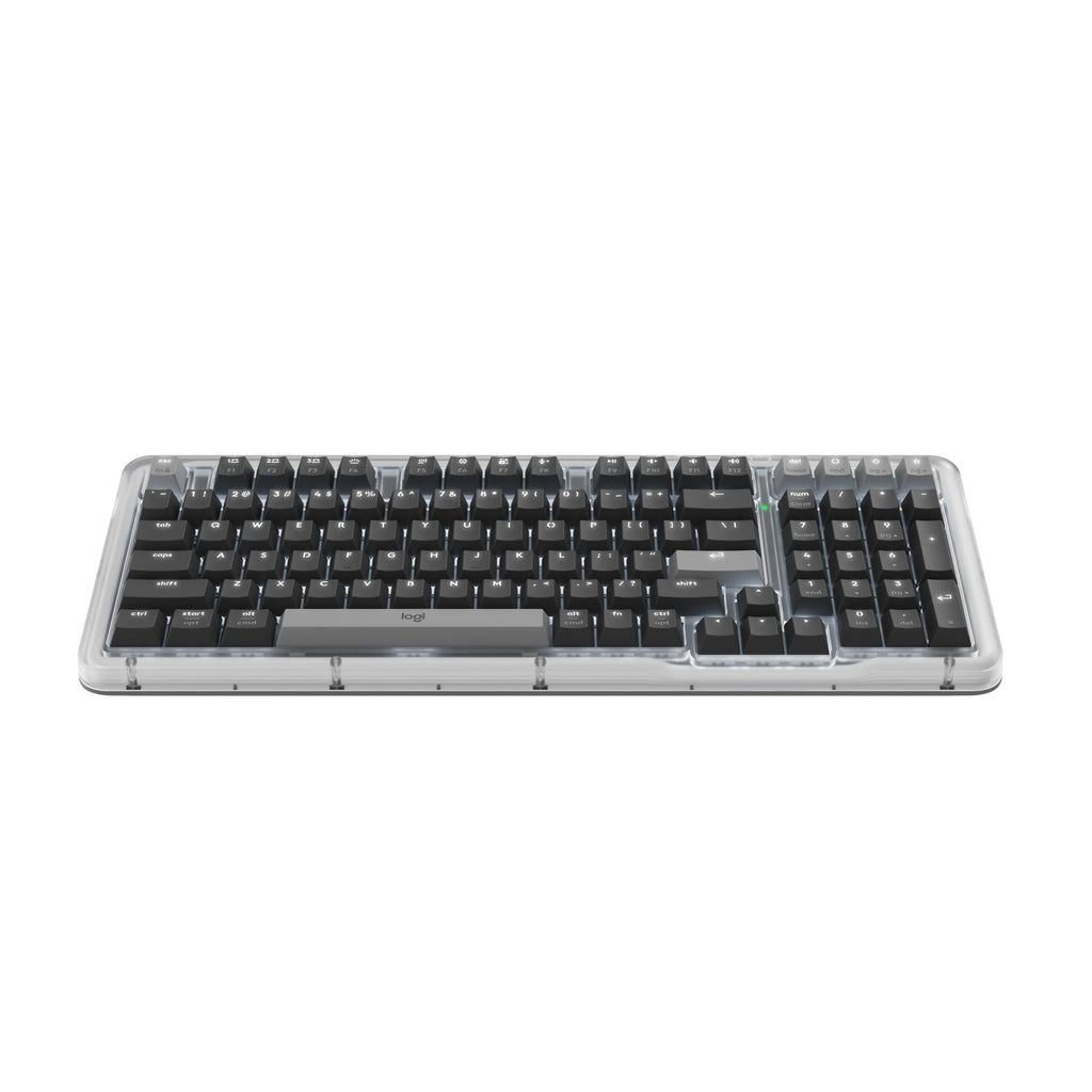 Logitech Alto Keys K98M Wireless Mechanical Clicky Keyboard, Customizable Keyboard with Vibration Absorbing Gasket, Backlit Keys, Bluetooth, USB-C Charging, for PC, Mac, Laptops - Graphite