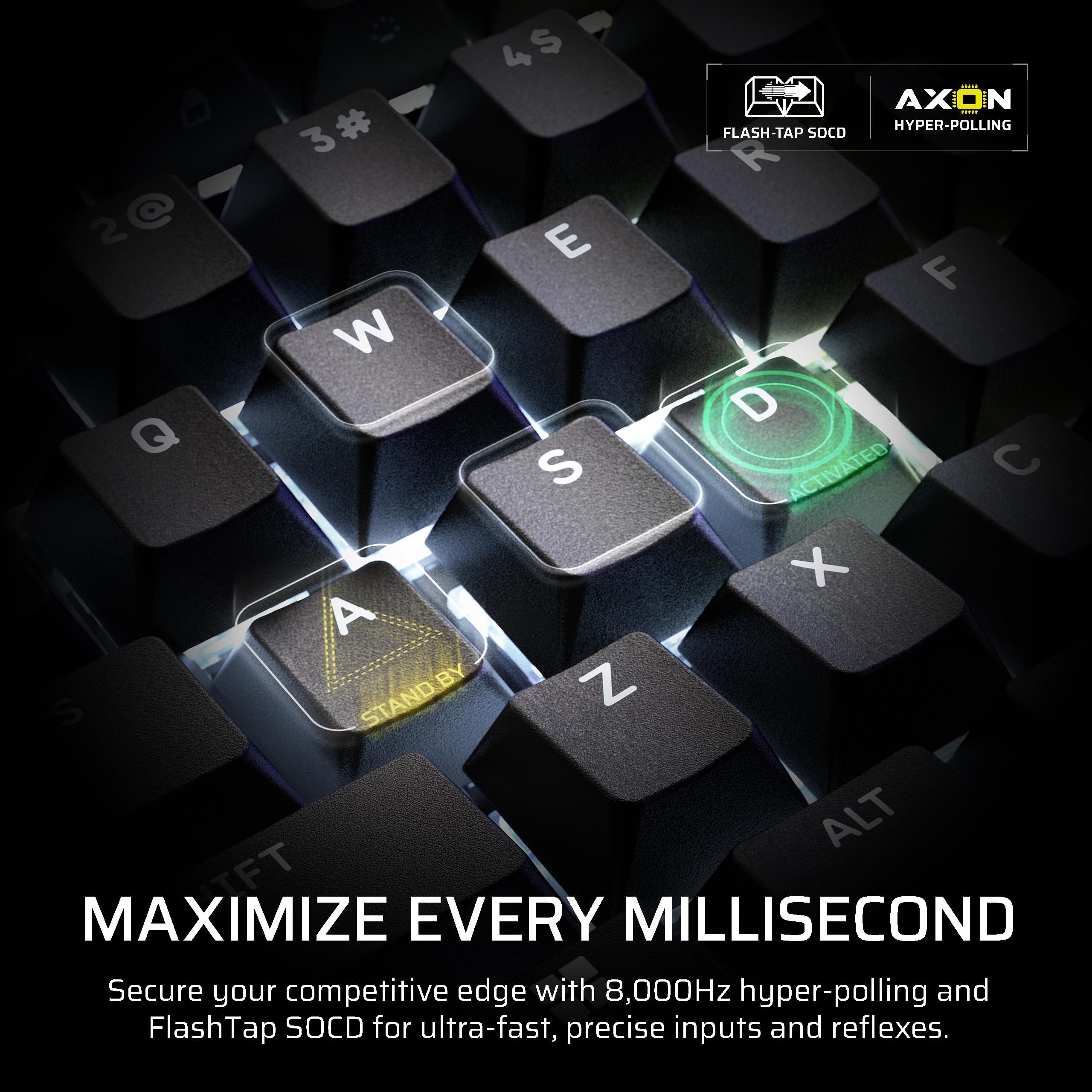 Corsair Galleon 100 SD RGB Mechanical Wired Gaming Keyboard – QWERTY US, Stream Deck-Integrated, Pre-Lubed MLX Pulse Thocky Hotswappable PBT Double-Shot Switches, FlashTap SOCD, 8,000Hz – Black